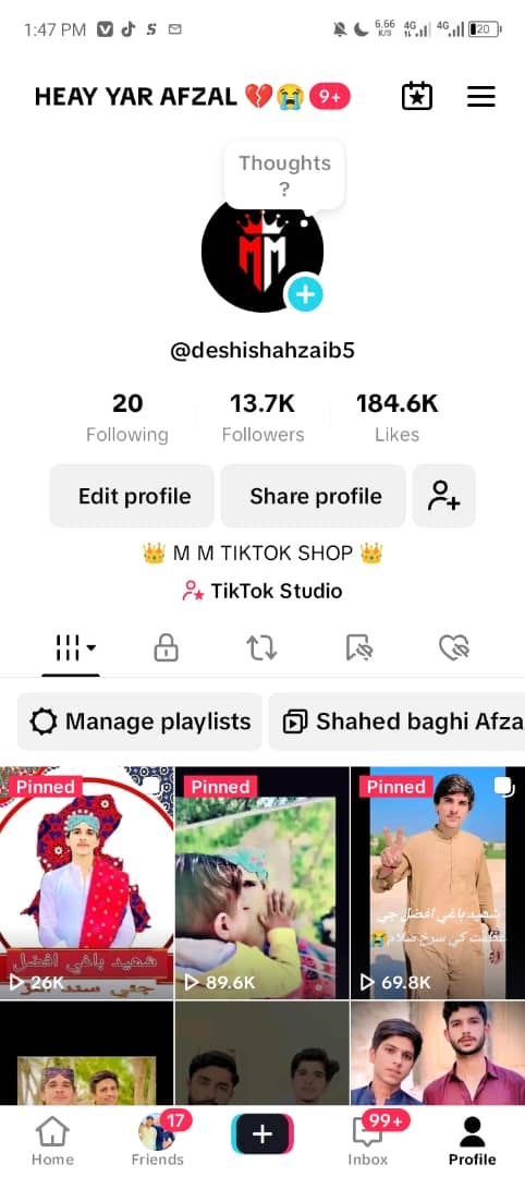 TikTok account
