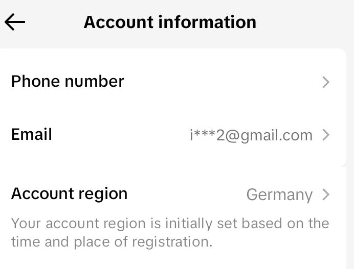 TikTok account 