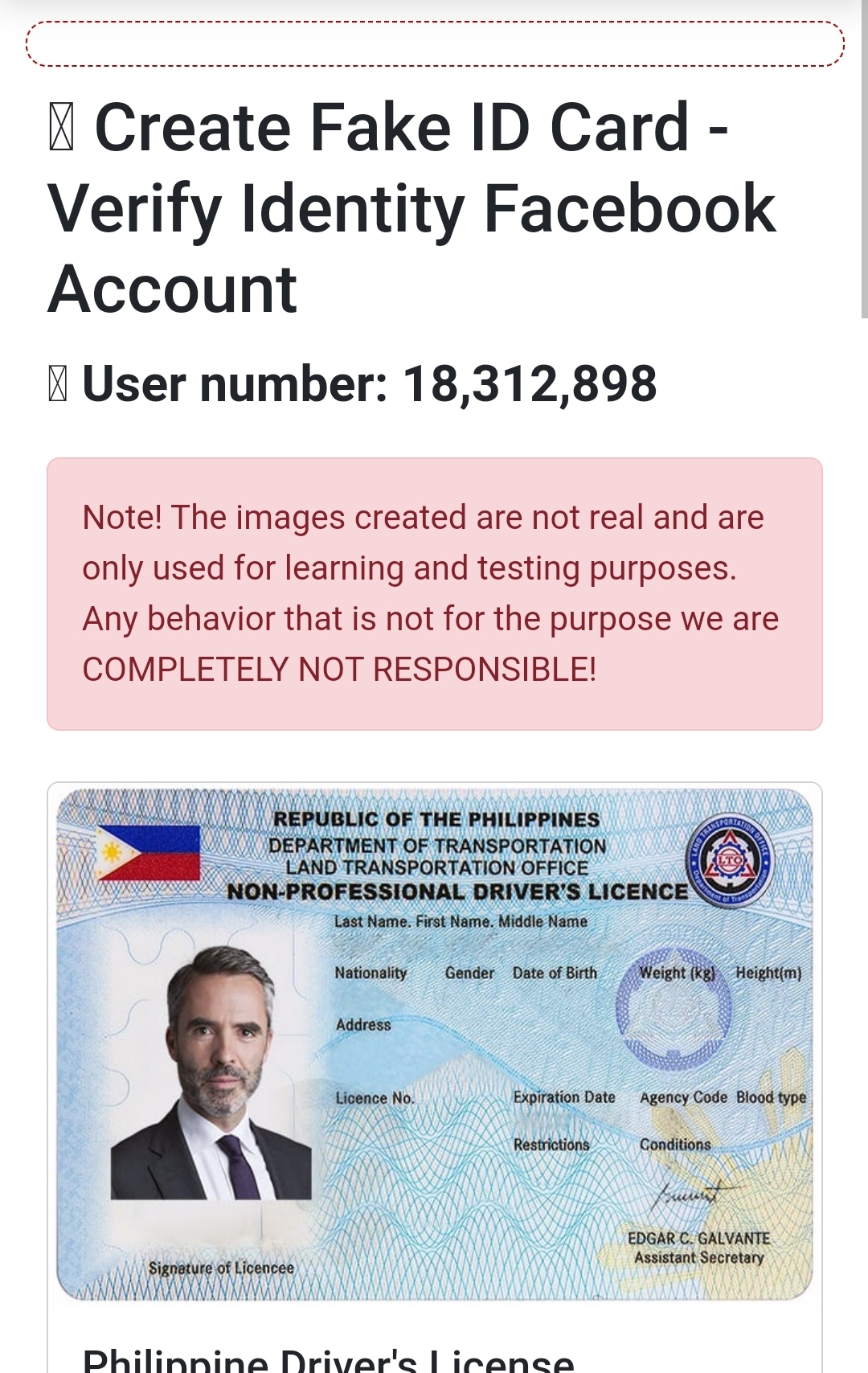 Fake ID Generator 