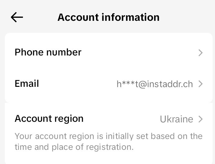 TikTok account 